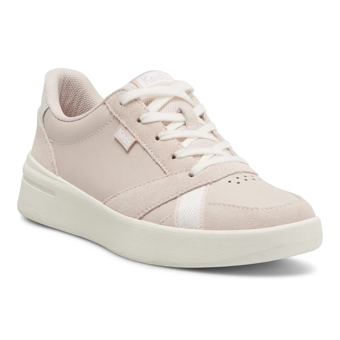 Women's The Court Leather/Suede Sneaker Pink (WH67078)