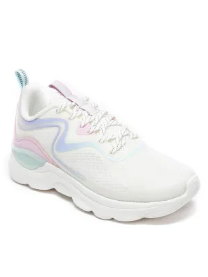 XTEP Canvas White,Ice Peach Running Shoes for Women Euro- 38