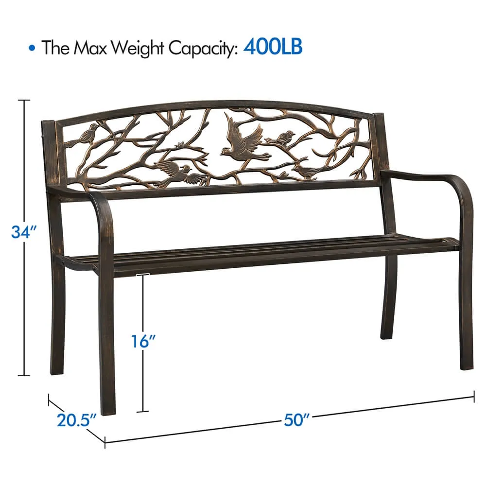 Yaheetech Patio Garden Bench